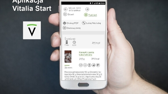 telefon z aplikacją Vitalia Start