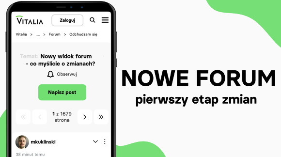 Już teraz forum Vitalii w nowej, odświeżonej odsłonie!